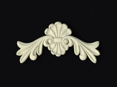 Central decor ornament for furniture 3D model 152