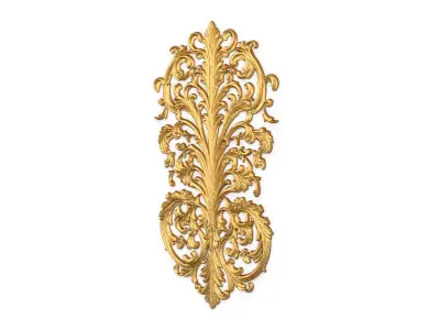 Classic decor ornament carved 44  3D model