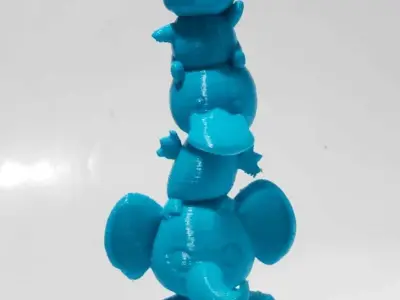 Animal Tower 3D print model