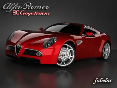 Alfa Romeo 8C std mat 3D model