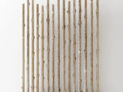 Branch thick decor fundament n1 3D model