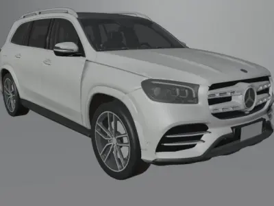 Mercedes Benz GLS 2020 Low-poly 3D model