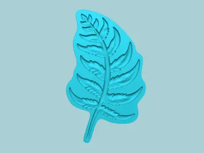 Fern Leaf Mould 01 - Artificial EVA Molding 3D print model
