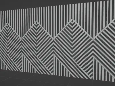 Wall wood seamless set2 V15 3D model