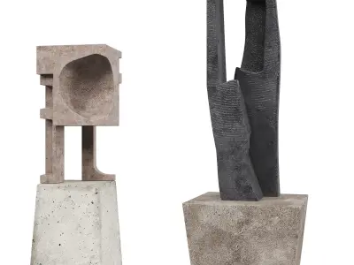 An Te Liu Sculptures 3D model