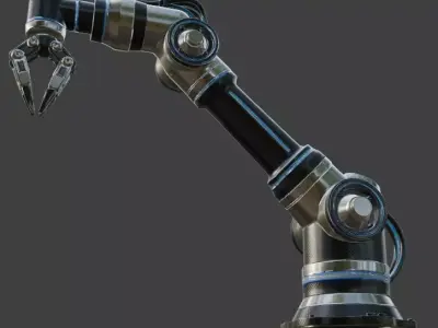 Industrial Robotic Arm 3D Model 3D model