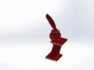 Italics award trophy 5 Free 3D model