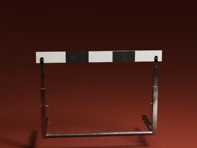 Hurdle Low-poly 3D model