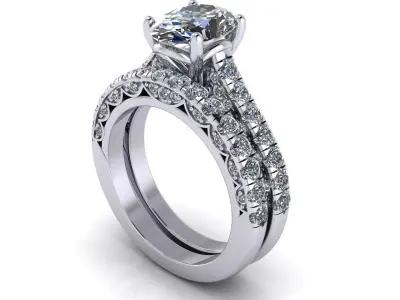Engagemen Ring WB 3D print model