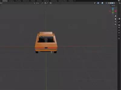 Low Poly 69 Charger 3D model