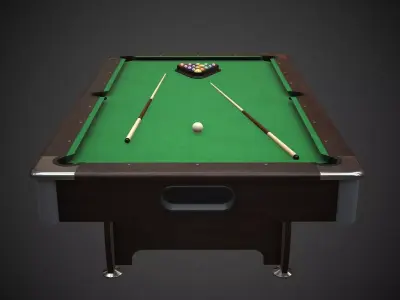 Pool Table Jalano Low-poly 3D model