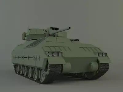 M2 Bradley tank 3D model