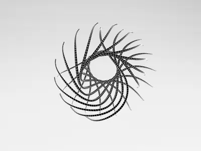 Abstract Shape v2 004 Low-poly 3D model