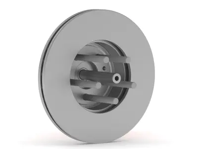 Tesla Car Brake 3D model