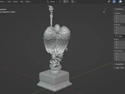 Award - Woman Angel Sculpt 3D print model