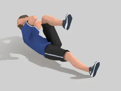 Exercise Animations Small Pack  Low-poly 3D model