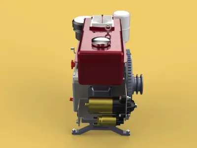 DIESEL ENGINE MACHINE DONGFENG 3D model