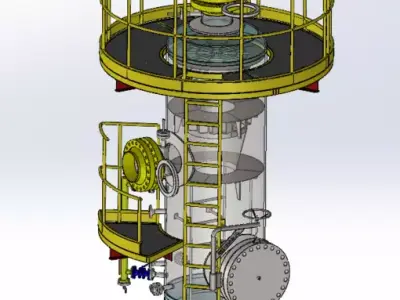 tanks for oil and natural gas 3D model