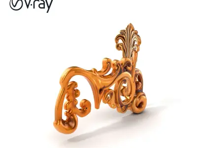 Ornate Decorative Element Model Pack Low-poly 3D model