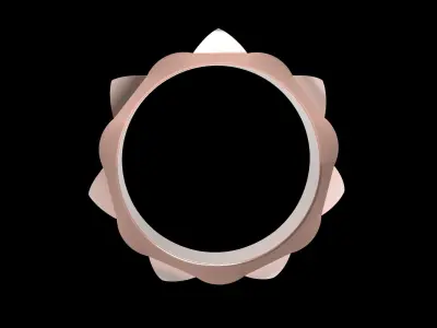Piramida Diamond Paved Ring 16 5mm Free 3D print model
