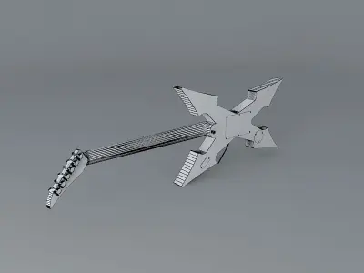 X Factor guitar Free 3D model