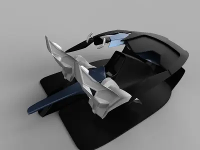 Automotive interior concept 3D model