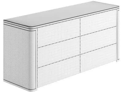 Fendi Mercury Charcoal Fiddleback Sycamore 3D model