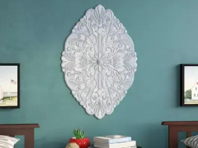 Metal Plants Flowers Wall Decor 3D model