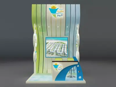 Booth Exhibition Stand a347a 3D model