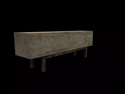 TV bench 05 3D model