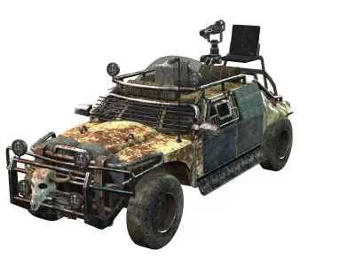 Doomsday 4WD Low-poly 3D model