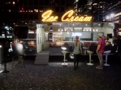 Ice cream truck 3D model