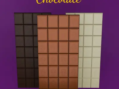 Chocolate Bar Free low-poly 3D model
