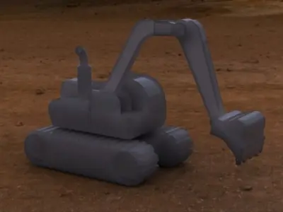 excavator Free 3D model