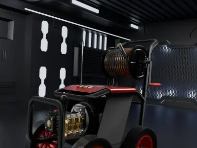 Car washing machine High Pressure Washer 3D model