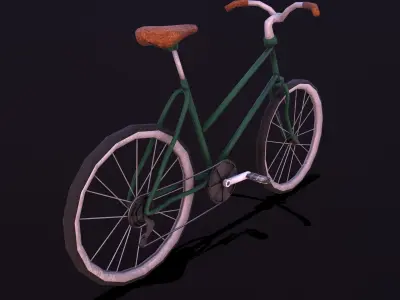 Stylize-Bike bicycle - bicycle Low-poly 3D model