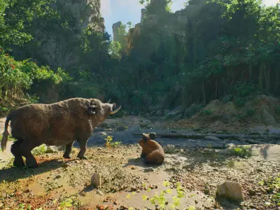 Realistic Boars Low-poly 3D model