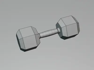 8 Kg Dumbbell 3D model
