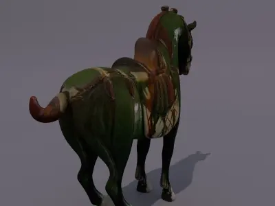 Horse Statuette D 3D model