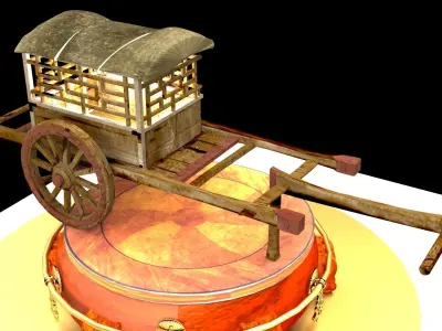 Chinese carriage 3D model purchase