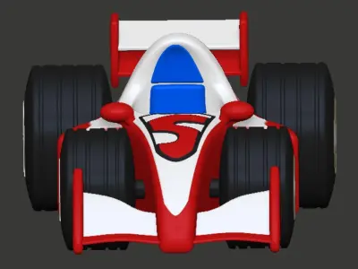 Senninha Little Senna Ayrton Senna cartoon 3D print model