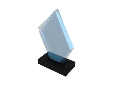 Glass Trophy v1 004 Low-poly 3D model