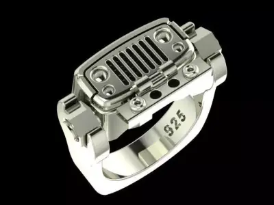 Jeep mechanical ring 3D print model