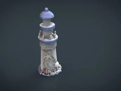 DECORATIVE LIGHTHOUSE 3D model