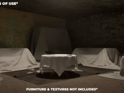 Furniture Cover Pack 54 Meshes 3D model