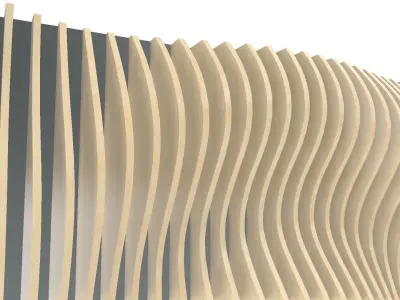 Parametric Panels - Ripples 3D model 3D model