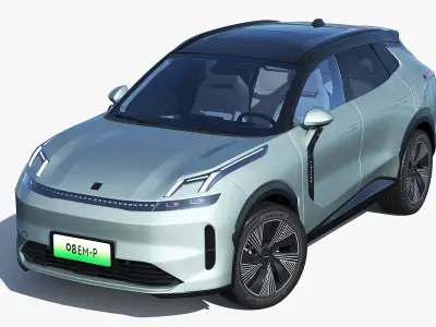 2025 Lynkco 08 EM-P whit interior  3D model