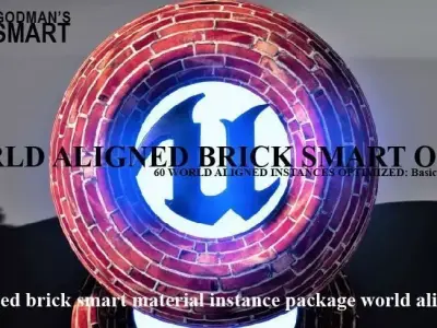 Optimized Brick World Aligned Materials 3D model