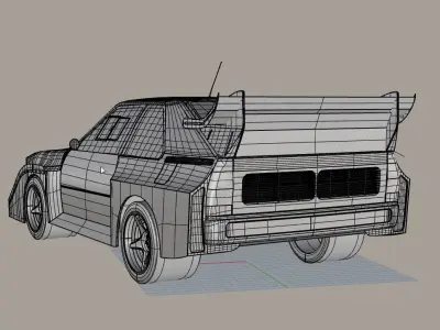 Audi S1 Quattro group B 3D model