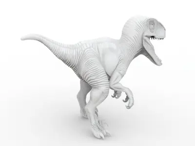 Velociraptor Dinosaur 3D Print Model 3D print model